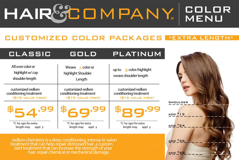 Hair Color Pricing