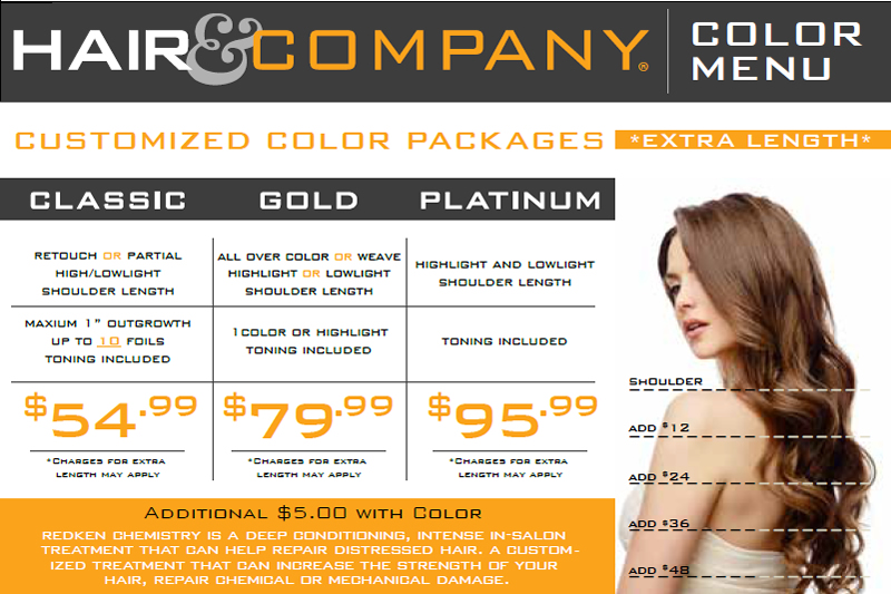 Hair Color Pricing
